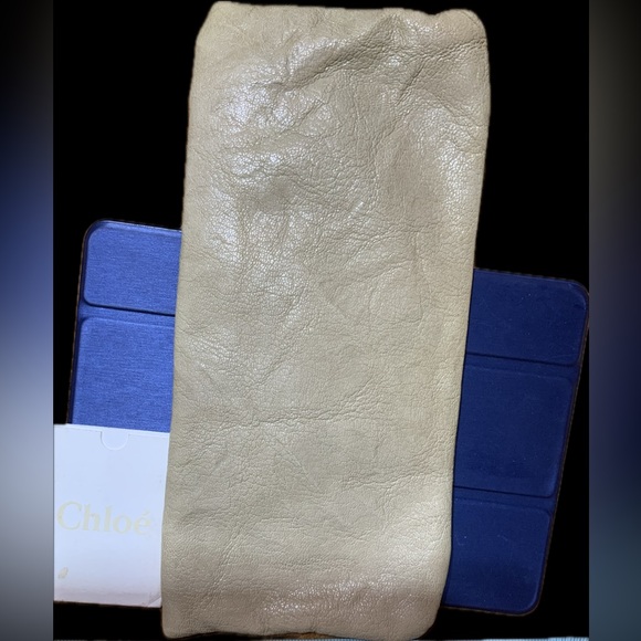 Chloé Chloe Leather Envelope Clutch Bag Purse - Picture 5 of 9